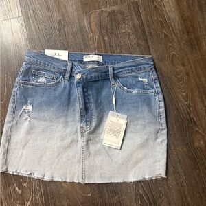 BAYAS Blue Denim Mini Skirt